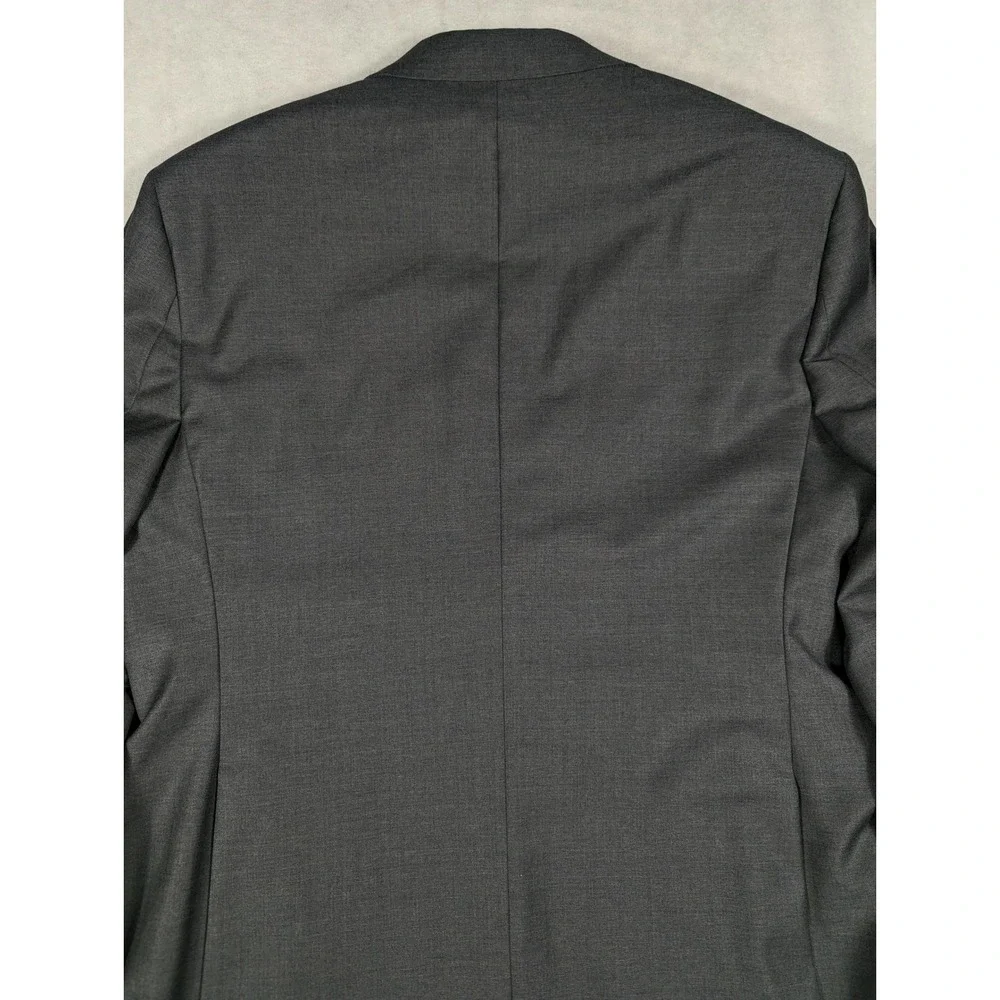 Jos. A. Bank Signature Mens 48R Blazer Charcoal Gray 100% Wool Tailored Fit Coat